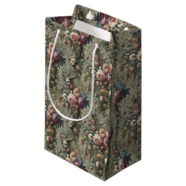 Woodland Specters – Gothic Victorian Small Gift Bag (Front Angled)