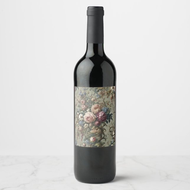 Woodland Specters – Gothic Victorian Wine Label (Front)
