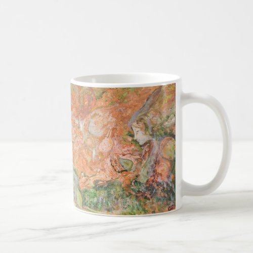 Woodland Spirit  Fairy Original Art Orange Coffee Mug