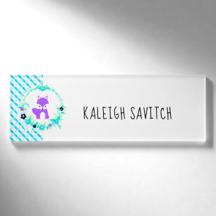 Woodland Story Name Tag