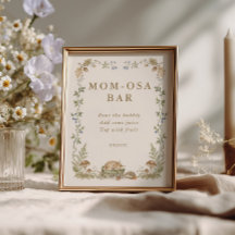 Woodland Storybook Baby Shower Mom-osa Bar
