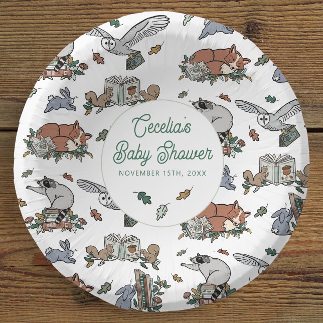 Woodland Storybook Baby Shower Paper Bowls (Woodland Storybook Baby Shower Paper Bowls)