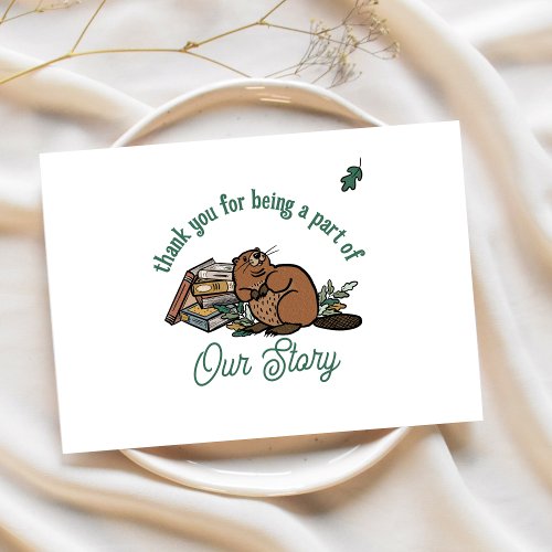 Woodland Storybook Baby Shower Thank You Card