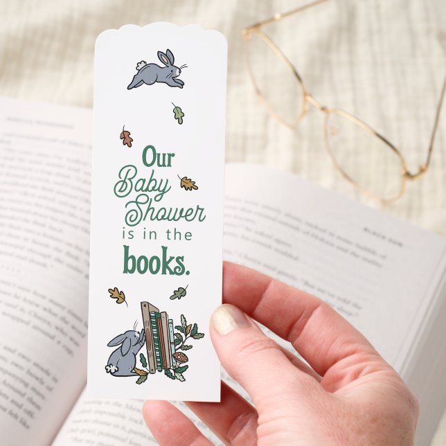 Woodland Storybook Baby Shower Thank You Favors Bookmarks (Hand)