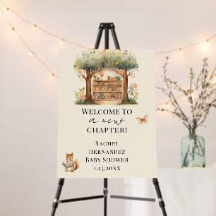 Woodland Storybook Baby Shower Welcome Foam Board