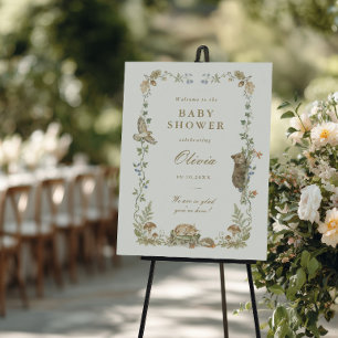 Woodland Storybook Baby Shower Welcome Foam Board