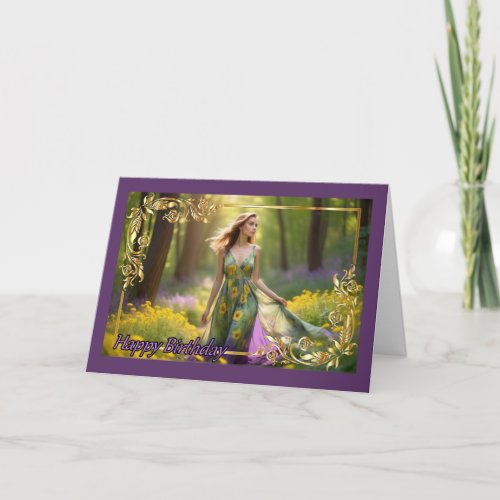 Woodland Stroll Womans Birthday Card