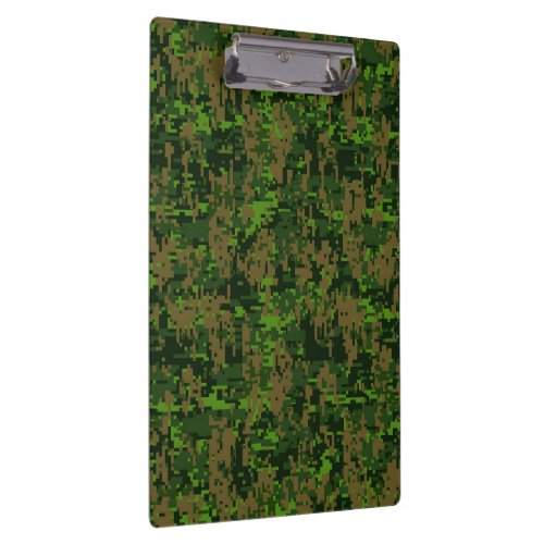 Woodland Style Digital Camouflage Accent Decor Clipboard