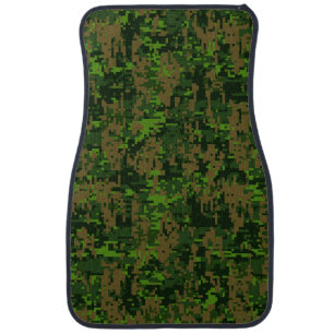Woodland Style Digital Camouflage Car Mat