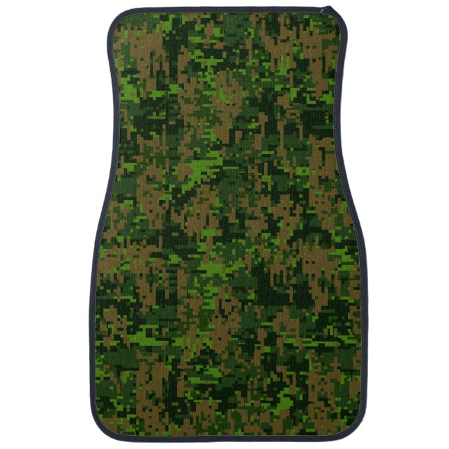 Woodland Style Digital Camouflage Car Mat (Front)
