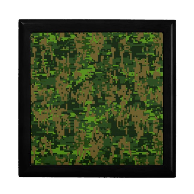 Woodland Style Digital Camouflage Decor Gift Box (Front)