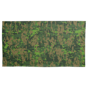 Woodland Style Digital Camouflage Pillowcase