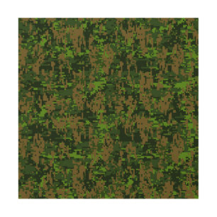 Woodland Style Digital Green Camouflage Decor