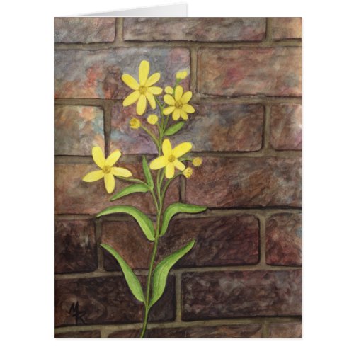 Woodland Sunflower Painting