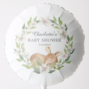 Woodland Sweet Deer Baby Shower Balloon