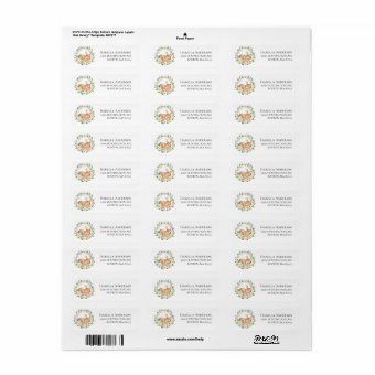 Woodland Sweet Deer Baby Shower Label | Zazzle