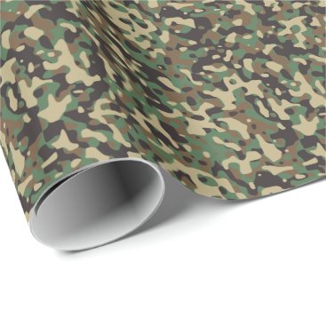 Woodland Tan Green Black Military Camo Camouflage Wrapping Paper Woodland Tan Green Black Military Camo Camouflage Wrapping Paper