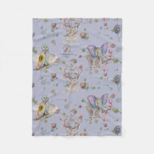 Woodland Theme Baby  Fleece Blanket