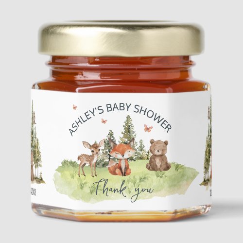 Woodland Theme Thank You Baby Shower 