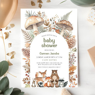 Woodland-themed Baby Shower Invitation