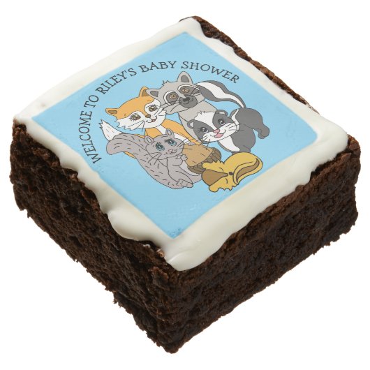Woodland Themed Boy's Baby Shower   Brownie (Angled)