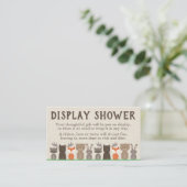 Woodland Themed Display Shower Inserts (Standing Front)