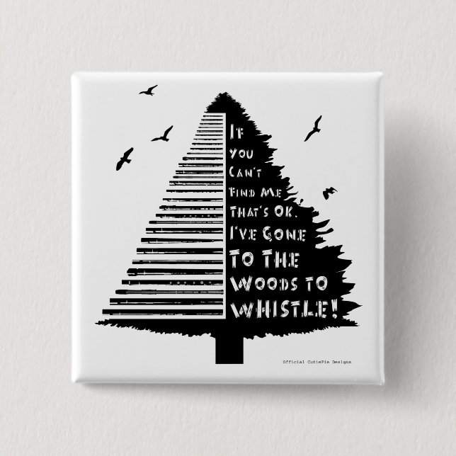 Woodland Tin Whistle Pin Badge (Front)