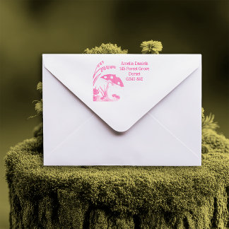 Woodland Toadstool Address Self-inking Stamp