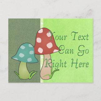 Woodland Toadstool Postcard