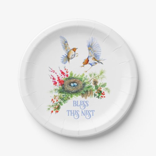 Woodland Treasures Bless This Nest Housewarming Paper Plates