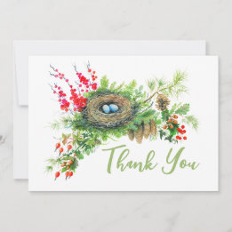 Woodland Treasures Personalized Thank You Card