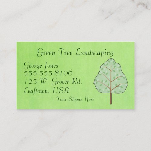 Woodland Tree Business Card Template