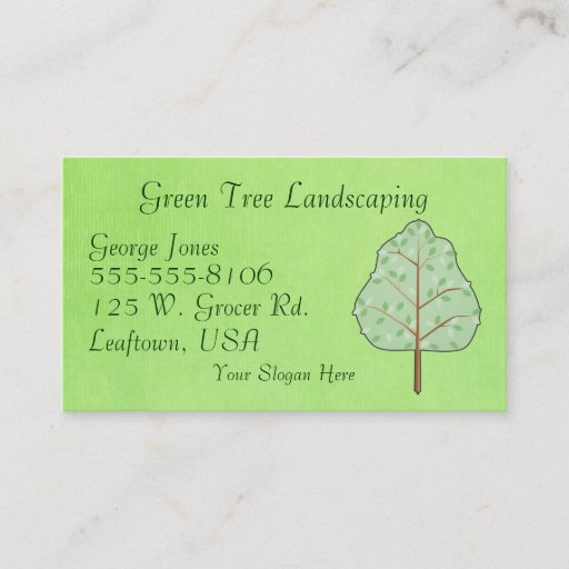 Customizable Woodland Tree Business Card Template