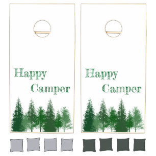 Woodland Trees Birthday Cornhole Set