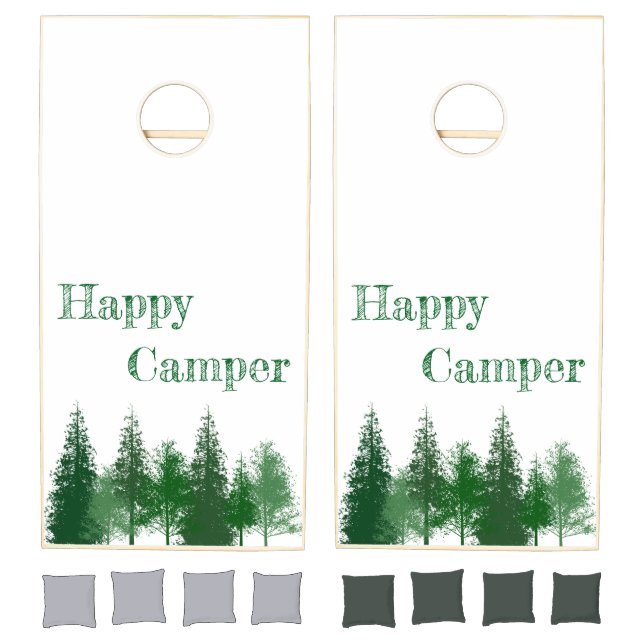 Woodland Trees Birthday Cornhole Set (Set)