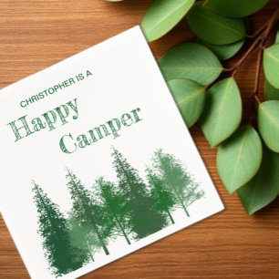 Woodland Trees Birthday Napkins