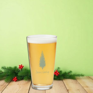 Woodland Trees Christmas Glass