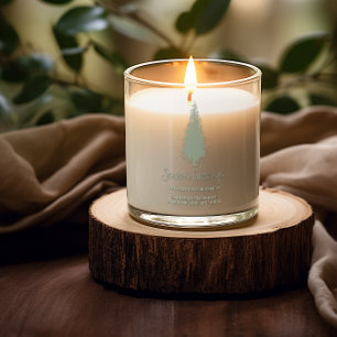 Woodland Trees Christmas Scented Candle