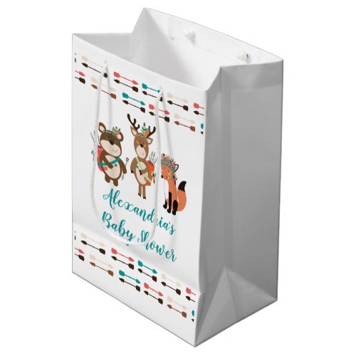 Woodland Tribal Animals Baby Shower Gift Bag