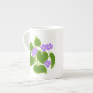 Woodland Violets Bone China Mug