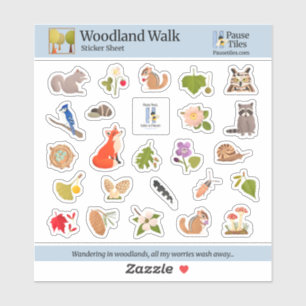 Woodland Walk Sticker Sheet