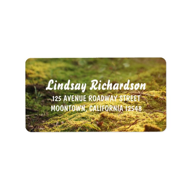 woodland wedding address labels (Front)