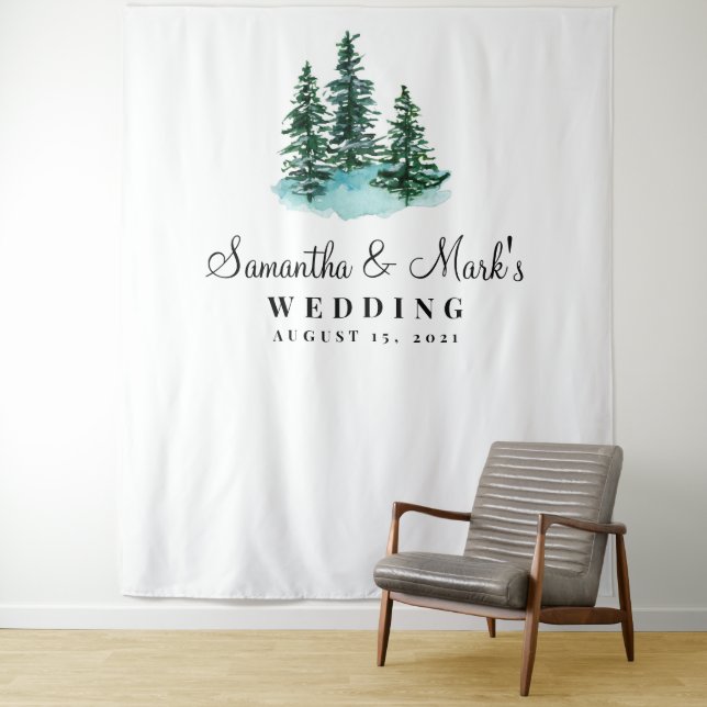 Woodland Wedding Backdrop, Photo Booth Prop (In Situ)