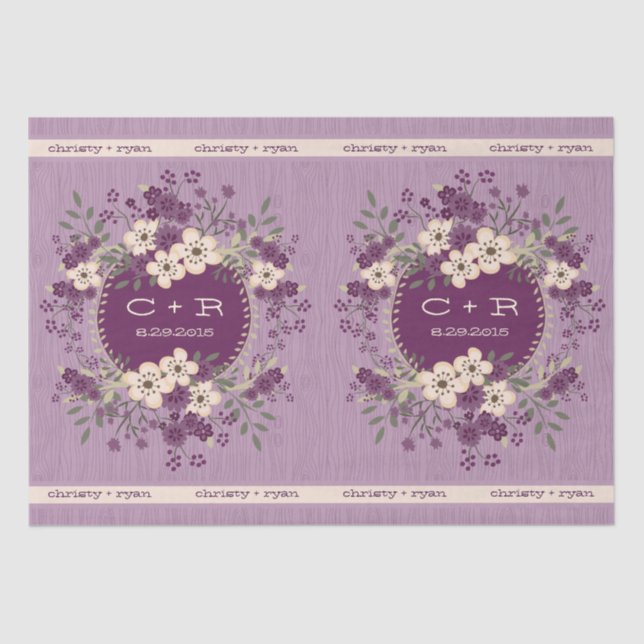 Woodland Wedding Tissue Paper (Front)