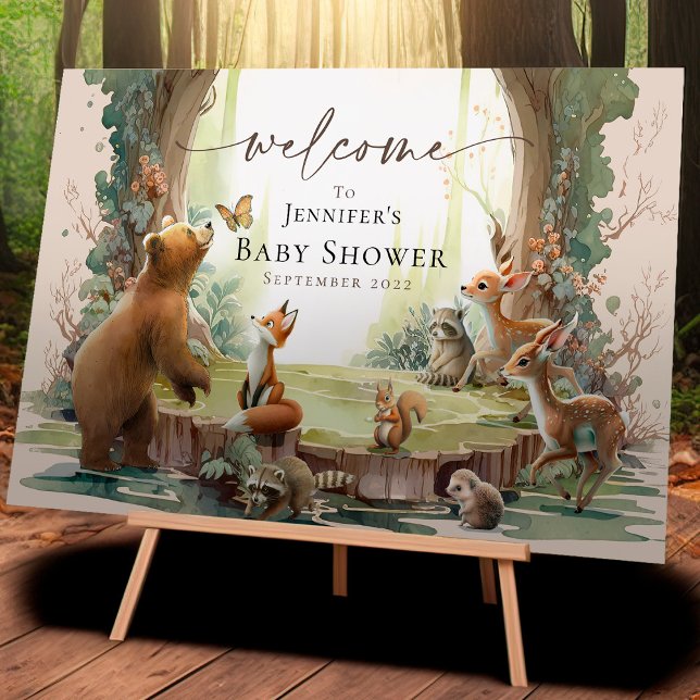 Woodland Welcome Sign Foam Board (Creator Uploaded)