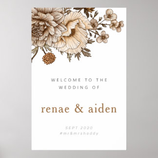 Woodland Welcome sign, Vintage Boho Poster