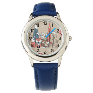 Woodland Whimsical Forest Animals Winter Watch