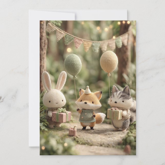 Woodland Whimsy Sprinkle | Nature Style Invitation (Front)