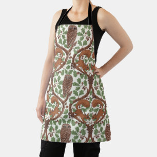 Woodland Whispers/Owls and Squirrels in the Oak/mo Apron