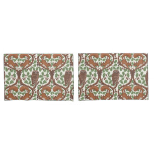 Woodland Whispers/Owls and Squirrels in the Oak/mo Pillow Case